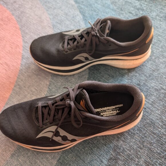 Saucony Endorphin Speed Black/Gold - Men's Size 9.5 D - Picture 2 of 5